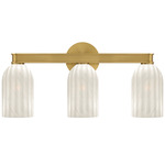 Lotus Dome Bathroom Vanity Light - Luxe Gold / White