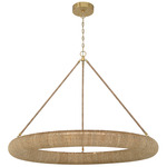 Oakley Ring Chandelier - Gold / Natural