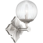 Orly Wall Sconce - Polished Nickel / Clear