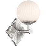 Orly Wall Sconce - Polished Nickel / White