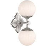 Orly Wall Sconce - Polished Nickel / White