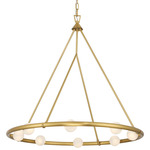 Terrell Chandelier - Luxe Gold / White