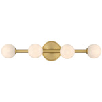 Terrell Bathroom Vanity Light - Luxe Gold / White