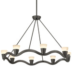 Vance Chandelier - Bronze / Alabaster