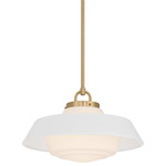 Xander Pendant - Vibrant Gold / White
