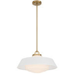 Xander Pendant - Vibrant Gold / White
