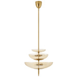 Fiorello Pendant - Brushed Gold / Smoked Amber