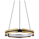 Grazia Chandelier - Brushed Gold / Matte Black / White