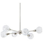 Helena Chandelier - Polished Nickel / Clear