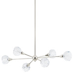 Helena Chandelier - Polished Nickel / Clear