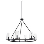 Jared Chandelier - Matte Black / Clear