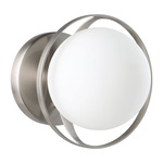 Parker Wall Sconce - Brushed Nickel / Etched Opal