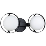 Parker Bathroom Vanity Light - Matte Black / Etched Opal