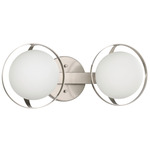 Parker Bathroom Vanity Light - Brushed Nickel / Etched Opal