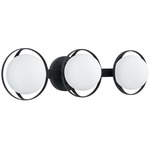 Parker Bathroom Vanity Light - Matte Black / Etched Opal