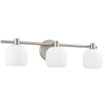 Valentina Bathroom Vanity Light - Brushed Nickel / Etched Opal