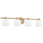 Valentina Bathroom Vanity Light - Champagne Gold / Etched Opal
