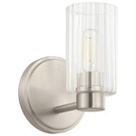 Bedminster Wall Sconce - Brushed Nickel / Clear