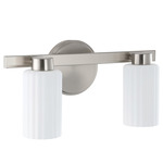 Bedminster Bathroom Vanity Light - Brushed Nickel / Opal