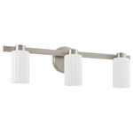 Bedminster Bathroom Vanity Light - Brushed Nickel / Opal