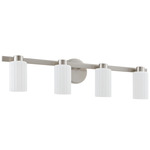 Bedminster Bathroom Vanity Light - Brushed Nickel / Opal
