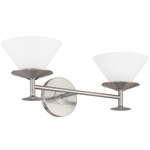 Tremolo Bathroom Vanity Light - Brushed Nickel / Polished Nickel / Etched Opal