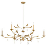 Presley Chandelier - Champagne Gold / Clear