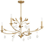 Presley Chandelier - Champagne Gold / Clear
