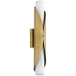 Crescendo Wall Sconce - Natural Brass / Alabaster