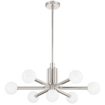 Stockholm Chandelier - Polished Nickel / Opal