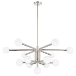 Stockholm Chandelier - Polished Nickel / Opal