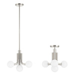 Stockholm Dual Mount Pendant - Polished Nickel / Opal