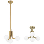 Stockholm Dual Mount Pendant - Champagne Gold / Opal