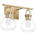Mansfield Bathroom Vanity Light - Champagne Gold / Clear