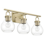 Mansfield Bathroom Vanity Light - Champagne Gold / Clear