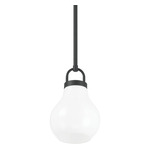 Mansfield Pendant - Matte Black / Opal