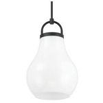 Mansfield Pendant - Matte Black / Opal