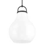 Mansfield Pendant - Matte Black / Opal
