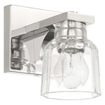 Dryden Wall Sconce - Polished Nickel / Clear