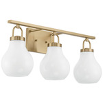 Mansfield Bathroom Vanity Light - Champagne Gold / Opal