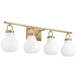 Mansfield Bathroom Vanity Light - Champagne Gold / Opal