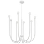 Dahlia Chandelier - Plaster White / Opal