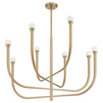 Dahlia Tiered Chandelier - Brass / Opal