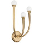 Dahlia Wall Sconce - Brass / Opal