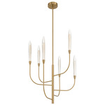 Calle Chandelier - Brass / Clear