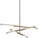 Overture Color Select Semi Flush / Chandelier - Champagne Gold / White