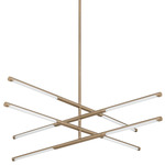 Overture Color Select Semi Flush / Chandelier - Champagne Gold / White