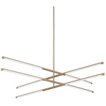 Overture Color Select Semi Flush / Chandelier - Champagne Gold / White