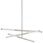 Overture Color Select Semi Flush / Chandelier - Polished Nickel / White