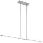 Overture Color Select Linear Chandelier - Polished Nickel / White